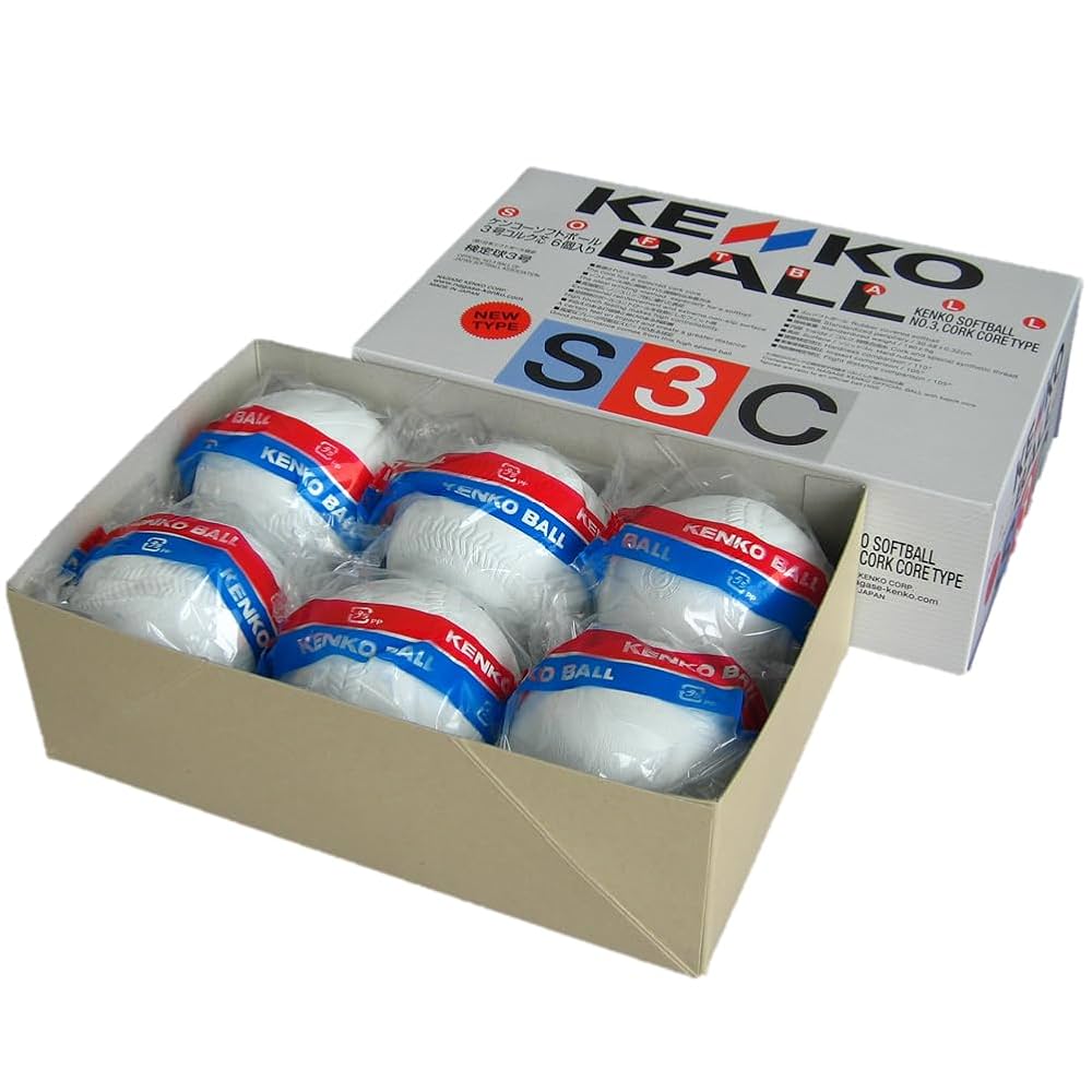 Kenko - ソフトボール3号ゴムボール　14個セット KENKO ナガセケンコー ソフトボール 3号 検定球 6個入り 1箱
